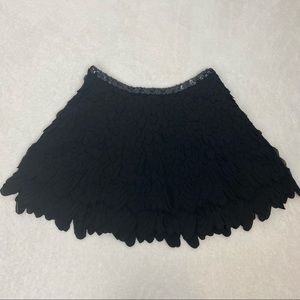 BLACK ZARA WOMAN MINI SKIRT